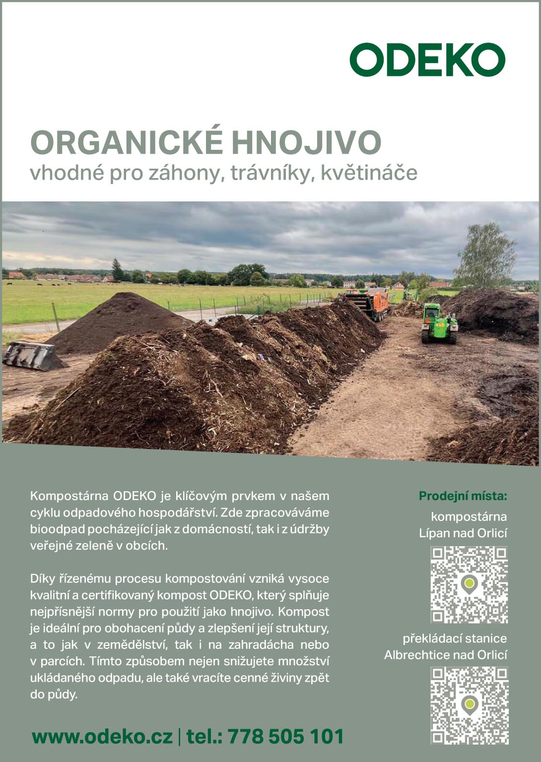 Prodej kompostu ODEKO